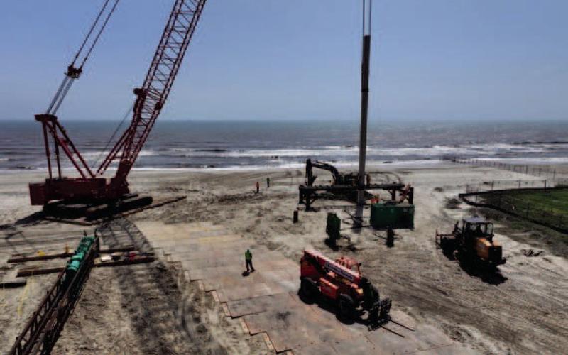 Construction on Rollover Pass Project, one of the Texas General Land Office’s major coastal preservation efforts, began in mid-March and is expected to last for the next 15 months.