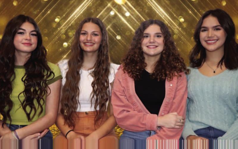Sophomores: Jaylen Welch, Taylor LaPray, Alexus Holcomb, and Gabby Spencer