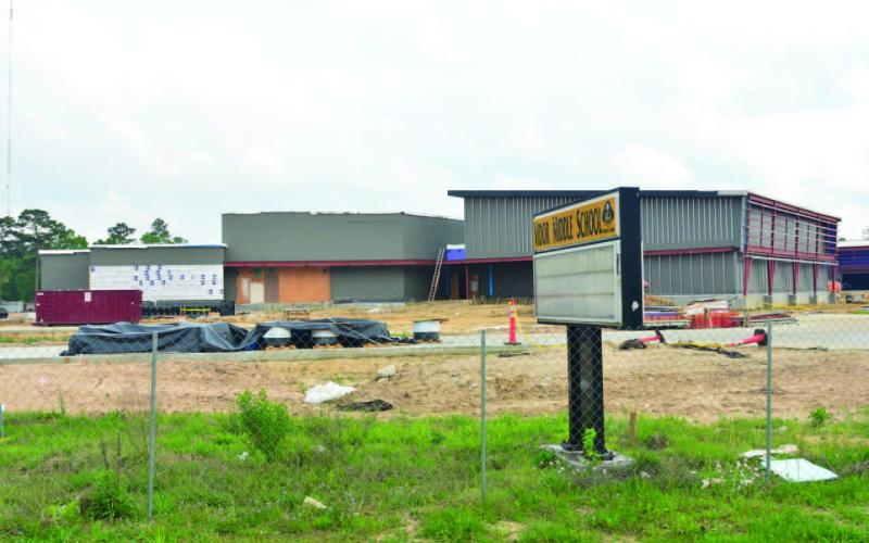 Construction on the Vidor Middle School is progressing