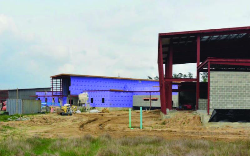 Construction on the Vidor Middle School is progressing