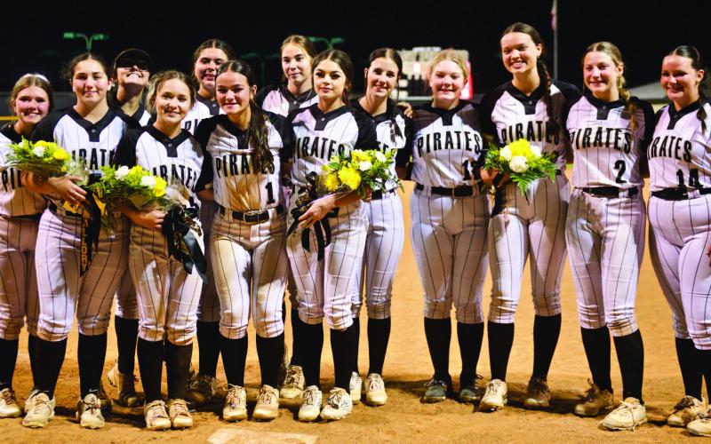 The Vidor Lady Pirates (6-5, 12-13) will travel to Lufkin High School this Friday, April 25, to meet the first place finisher in 4A Region III District 17, the Bullard Lady Panthers (10-0, 27-3) in a bi-district showdown. Friday will be a doubleheader with games at 5 p.m. and 7:30 p.m. Additional games will be on Saturday beginning at 11 a.m. if needed.