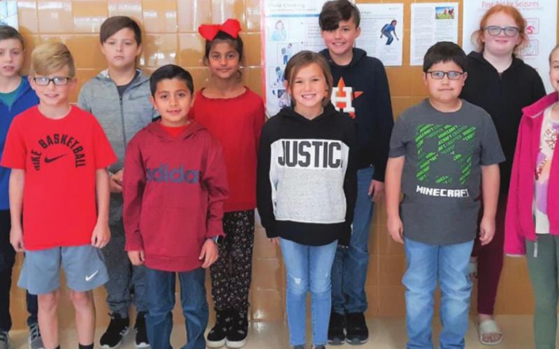 Best Citizens for the first nine weeks at Pine Forest Elementary are as follows: