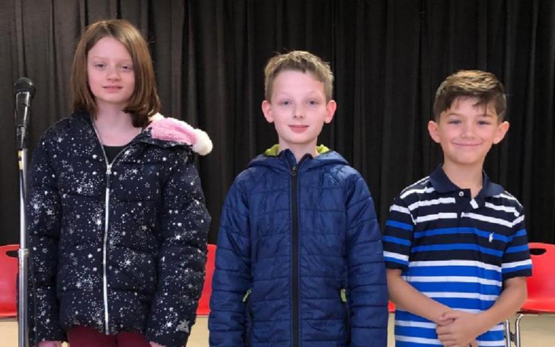 The winner of the Vidor Elementary spelling bee