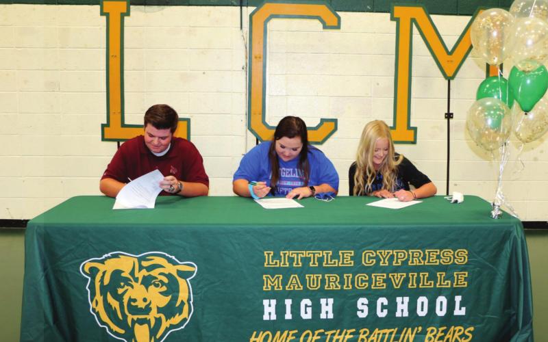 From left, Jack Burke, Bailey Frenzel and Madeline Stephenson.