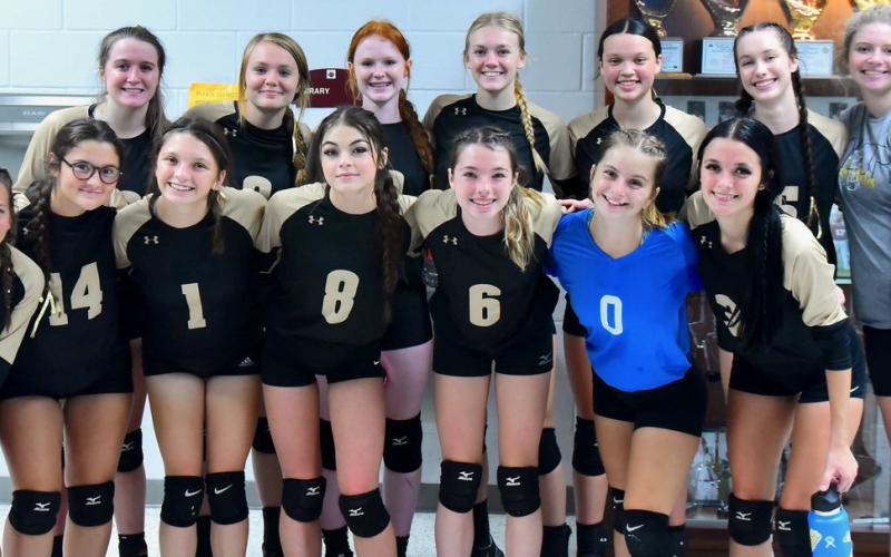 The Vidor Lady Pirate junior varsity team won second place in the Silsbee Volleyball tournament Saturday. Photos by Randall Luker