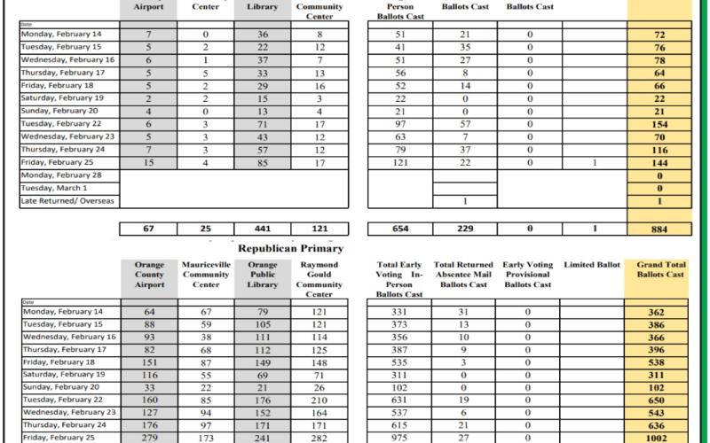 More than 6000 vote early in primary election