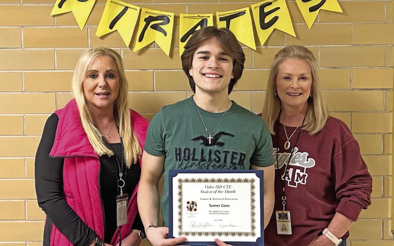 This month Tanner Conn is the VHS Career &amp;amp; Technology Student of the Month.Tanner is a class leader in the CTE classes of Building/ Construction trades as well as Welding and CCMR. Congratulations Tanner, keep up the good work! Pictured is CCMR Teacher Kim LeJeune, Tanner Conn &amp;amp; CTE Director Penny Singleton