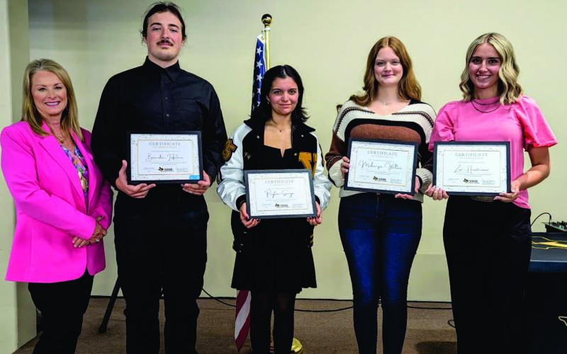 The students are Peyton Songe, Zoe Huntman, Brenden LaRocca, &amp;amp; Makenzie Walter.