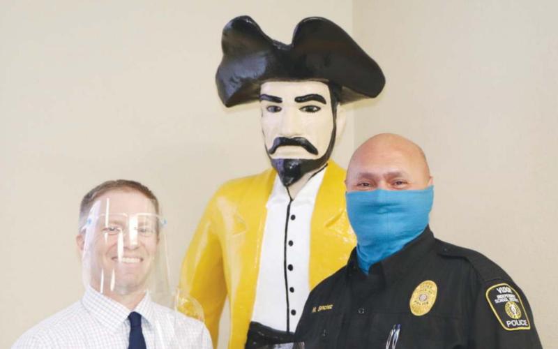 Vidor ISD Superintendent of Schools Dr. Jay Killgo named Mike Sanchez, VISD Chief of Police, as October Employee of the Month
