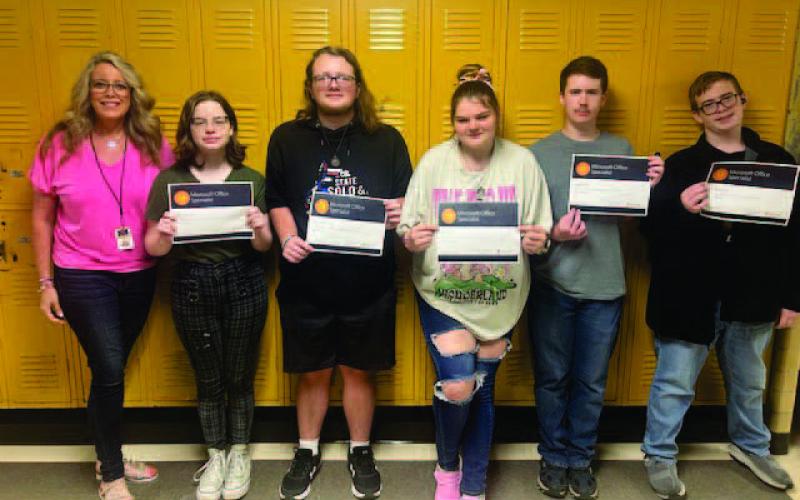 Mrs. Weaver, Samantha Lauber, Mason Counts, Lillie Lee, Austin Fennel, Stephen Bell