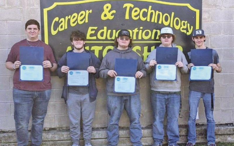 Left to right. Rhett Peddy, Andrew Priest, Travis Bigler, Trevor Bigler, Jesse Roy.