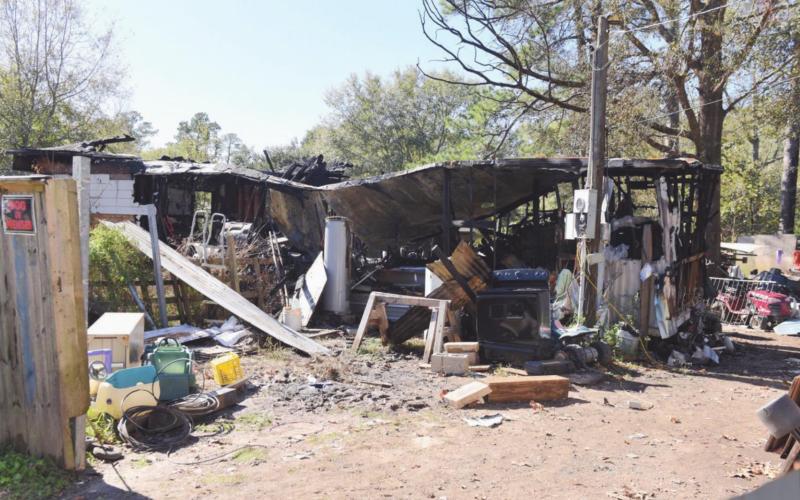 Firefighters on the scene said the structure was engulfed in flame when they arrived just 8 minutes after they received the call.