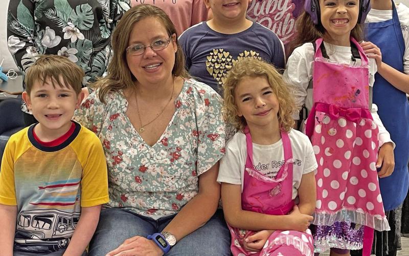 The Vidor Public Library held Wonder Readers’ craft hour on Thursday, October 19, 2023. Library clerk Sarah Screws told the students facts about spiders, and they made spider web slime for the craft.