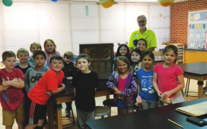 Local beekeeper pays a visit to Pine Forest Elementary