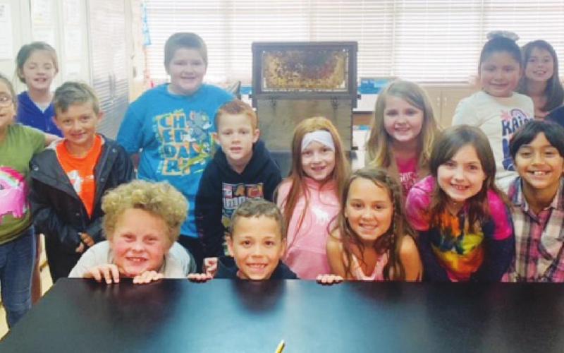 Local beekeeper pays a visit to Pine Forest Elementary