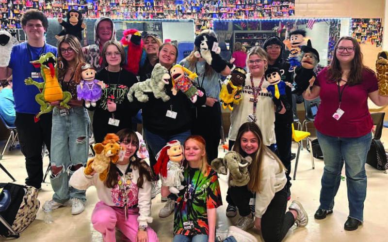 The Vidor High School Pirate Players were excited to receive their puppets yesterday! They use these puppets to teach important concepts, such as fire safety, to elementary school children. They look forward to implementing them in future elementary shows. A huge thank you to the Ed Rachal Foundation for providing this opportunity! VISD Courtesy Photo