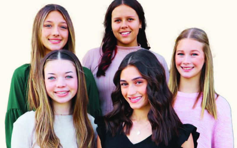 Freshman Beauty nominees were recently selected at Vidor High School. Shown are in alphabetical order: Bailey Andrews, Shaelynn Binkley, Paislee Miller, Gianna Roche, Taylor Rye.