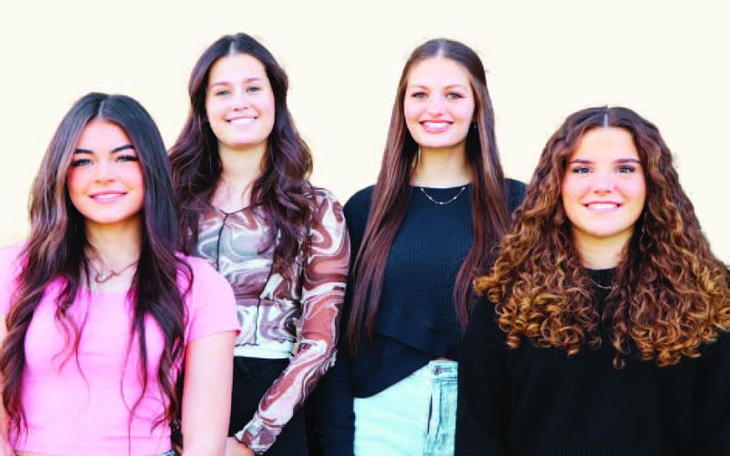 Junior Beauty nominees were recently selected at Vidor High School. Shown are in alphabetical: Alexus Holcomb, Taylor LaPray, Graclyn Lee, Jaylen Welch.