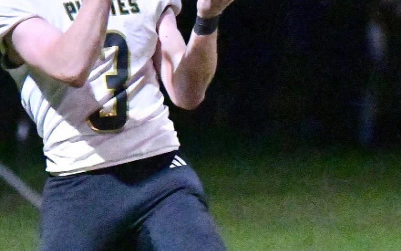 Landon Jones was all alone in the end zone after he got behind the Lion secondary to make this touchdown reception.