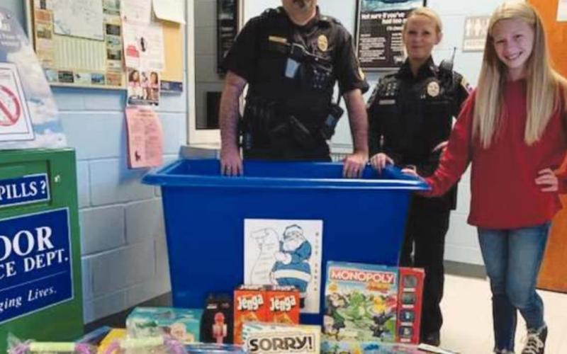 Blue Santa donation