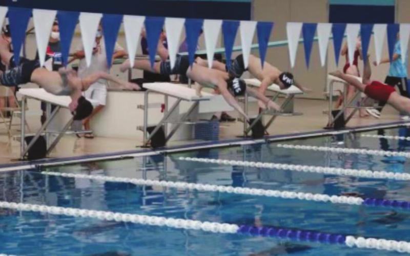 VHS Swim Team District Championship victories