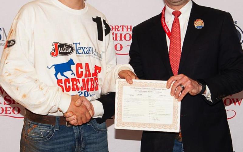 Local youth scrambles to the win at Fort Worth Stock Show