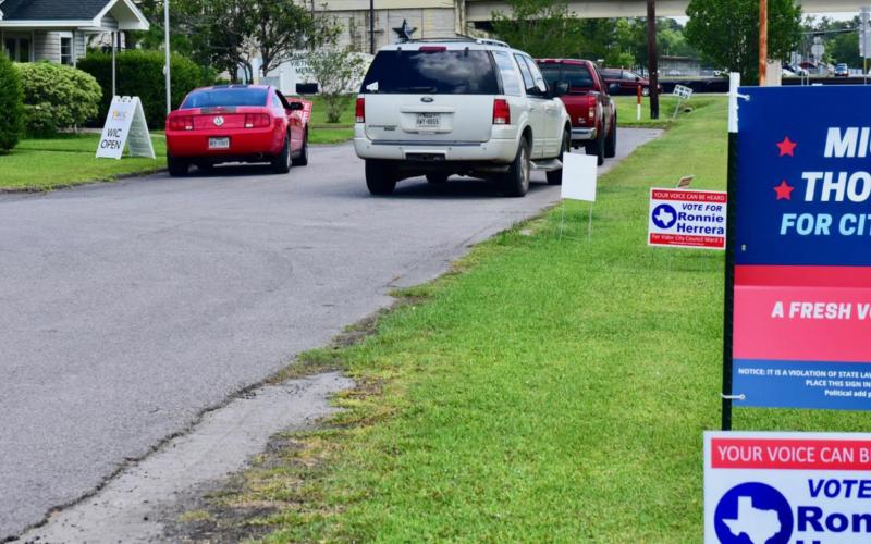 Early voting in Vidor’s Ward 3 runoff election Tuesday was slow but steady at the community center at Gould Park on Claiborne St. A total of 50 ballots were counted Monday, the first day of early voting which will continue from 8 a.m.-5 p.m. through Friday and pick up next Monday and Tuesday from 7 a.m.-7 p.m.. Election Day is June 18. Photo by Randall Luker