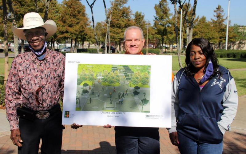 LSCO president gives Gatemouth Plaza sneak peak to Gatemouth’s family