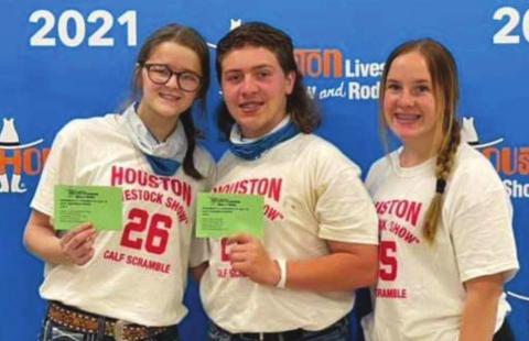 Pictured are Zoey Cox, Jordan Josey and Loren Josey.