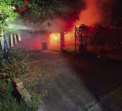 Resident hospitalized, home receives major damage