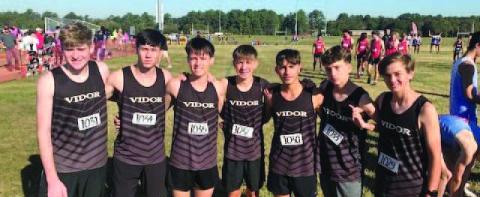 Left to right: Michael Huish, George Williamson, Zane Williamson, Braedyn Leger, Jose Guerrero - Evans, Coy Lightfoot and Andrew Fawcett.