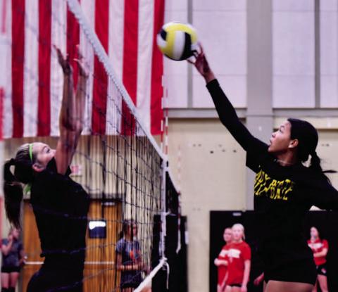 The Vidor Lady Pirates hosted four area schools, LCM, OrangeField, Deweyville and East Chambers Saturday at Pirate Gym in a tune up series before the season got underway Tuesday. The varsity Lady Pirates will compete in the Silsbee Tournament Thursday-Saturday. Photo by Randall Luker