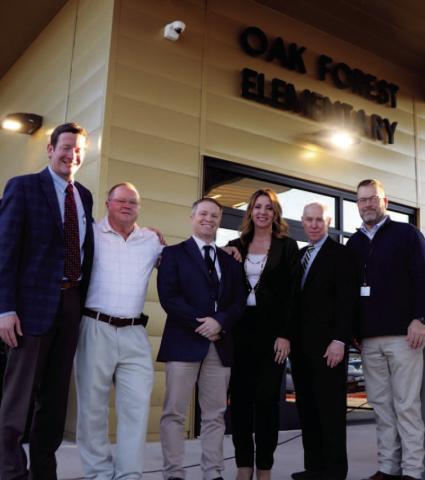 Jeb McFarland, Cory Spaulding, Dr. Jay Killgo, Deb Gallagher, Pete Lind, and David Croak. VISD Courtesy Photo