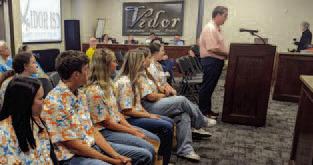 Vidor FFA Sponsor Tyler Root Presents 'What-A-Chapter' to School Board