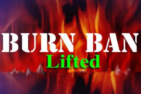 City, county burn bans lifted