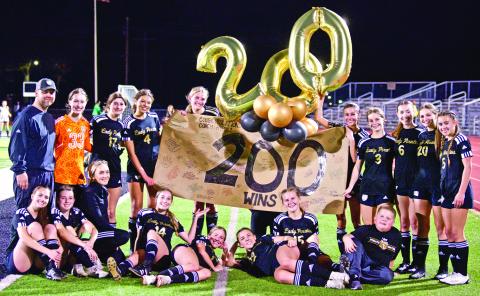 Vidor Head Girls’ Soccer Coach Ralph Fields celebrated his 200th win after Friday’s 7-1 victory over LCM. Fields credited the record to the athletes that have participated in the girls soccer program over the years. “ Thanks to all of the Lady Pirates over the past 14 years that worked hard to make it happen.”