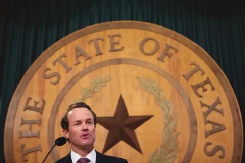 State Rep. Dade Phelan, R-Beaumont, held a press conference at the capitol to declare that he had enough votes to become Speaker of the House. Nov 4, 2020. Photo Credit: Miguel Gutierrez Jr.