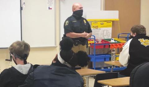 Chief Sanchez Guest Speaker for Law 2 Class on Crisis Negotiation