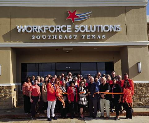 Tuesday, the Greater Orange Area Chamber of Commerce hosted a ribbon cutting for the Workforce Solutions of Southeast Texas’ new location at 2266 MacArthur Dr. Orange, TX.