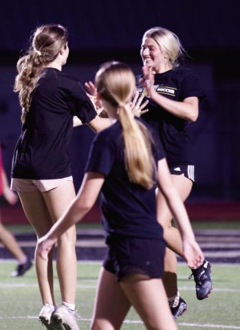 Soccer skills at Pirate Stadium