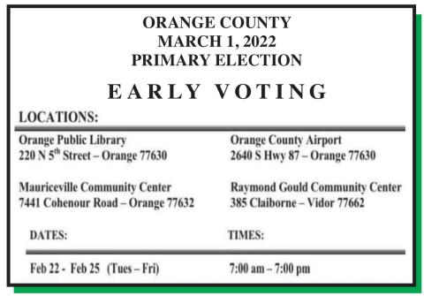Early voting for March 1 election in final week