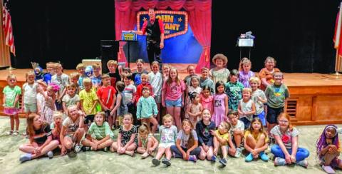 The Vidor Public Library welcomed guest John O’Bryant with his magic show on Wednesday, June 14, 2023. John entertained the children with magic, illusion, music, and hilarious comedy. He also included audience participation with some special magic tricks. The next Summer Reading will be on Wednesday, June 21, 2023, at the Vidor High School auditorium. The guest will be storyteller and puppeteer, Dru Woods. Courtesy Photo
