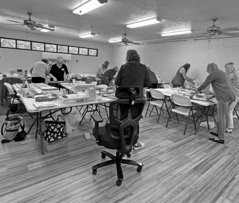 The Vidor Public Library hosted the “Quilting with Julie” class