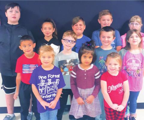 Pine Forest Elementary Students of the Month