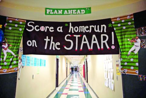 Texas' school ratings, which grade public schools based on metrics like how students performed in the state's standardized test or how ready they are for a career after high school graduation, have been delayed this year because of a court battle between several school districts and the state. Credit: Pu Ying Huang for The Texas Tribune