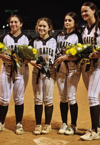 Lady Pirate Softball Senior Night