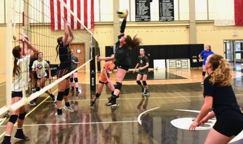 Lady Pirate volleyball camp underway under Sampere