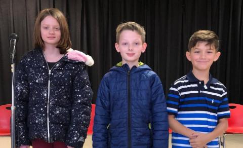 The winner of the Vidor Elementary spelling bee