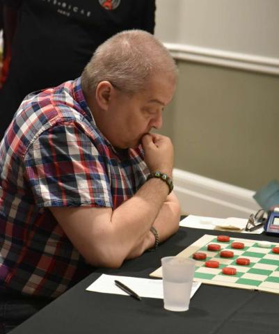 Nine-time world champion Alex Moiseyev contemplates his next move. Photo courtesy Watson Franks