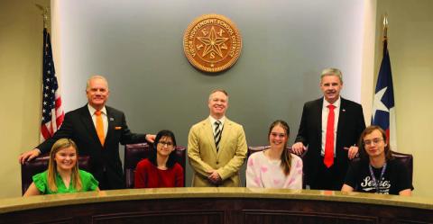 “Grow Their Own” tackles local teacher shortage, boosts options for paraprofessionals. Pictured from left to right: Taryn Marks, LSCO President Dr. Tom Johnson, Natalie Smith, Vidor ISD Superintendent Dr. Jay Killgo, Brooklyn Bushelle, LU President Dr. Jaime Taylor, Aaron Wright Courtesy Photo